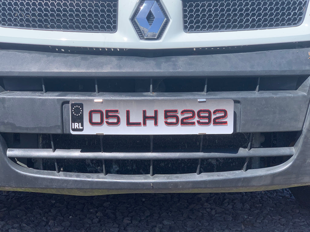 3D coloured edge number plate Ireland – colour option