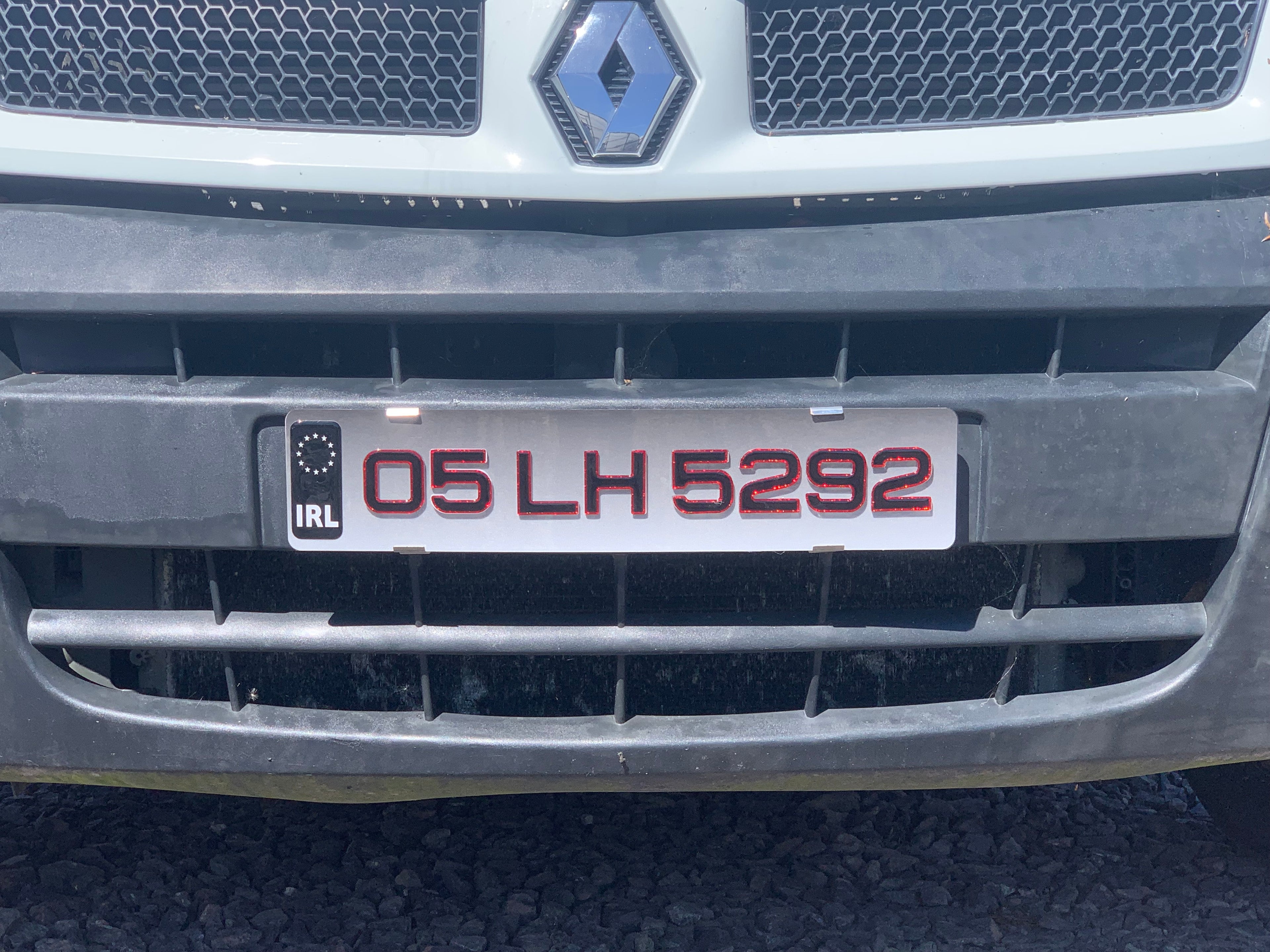 3D coloured edge number plate Ireland – colour option
