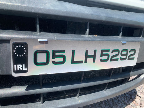 3D coloured edge number plate Ireland – colour option