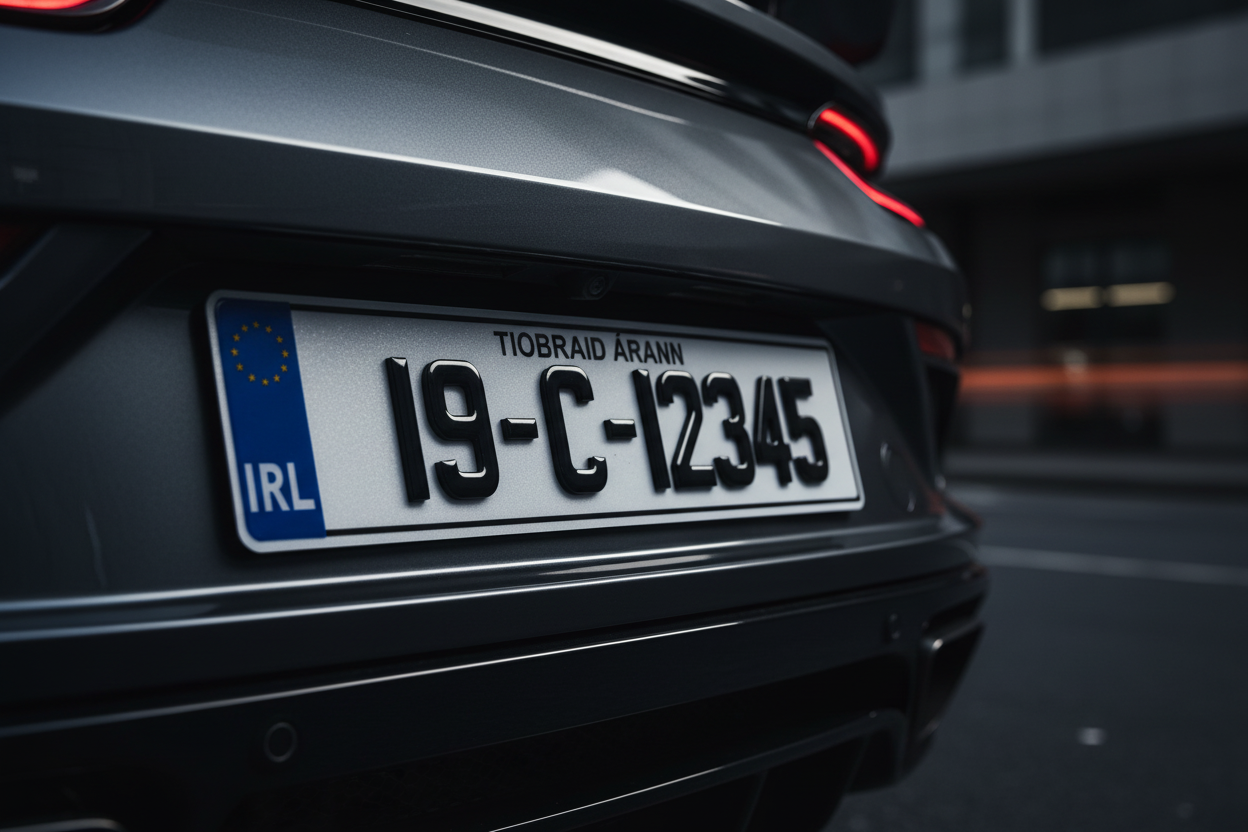 4D Gel 5D Number Plate – Mounted – Tiobraid Árann
