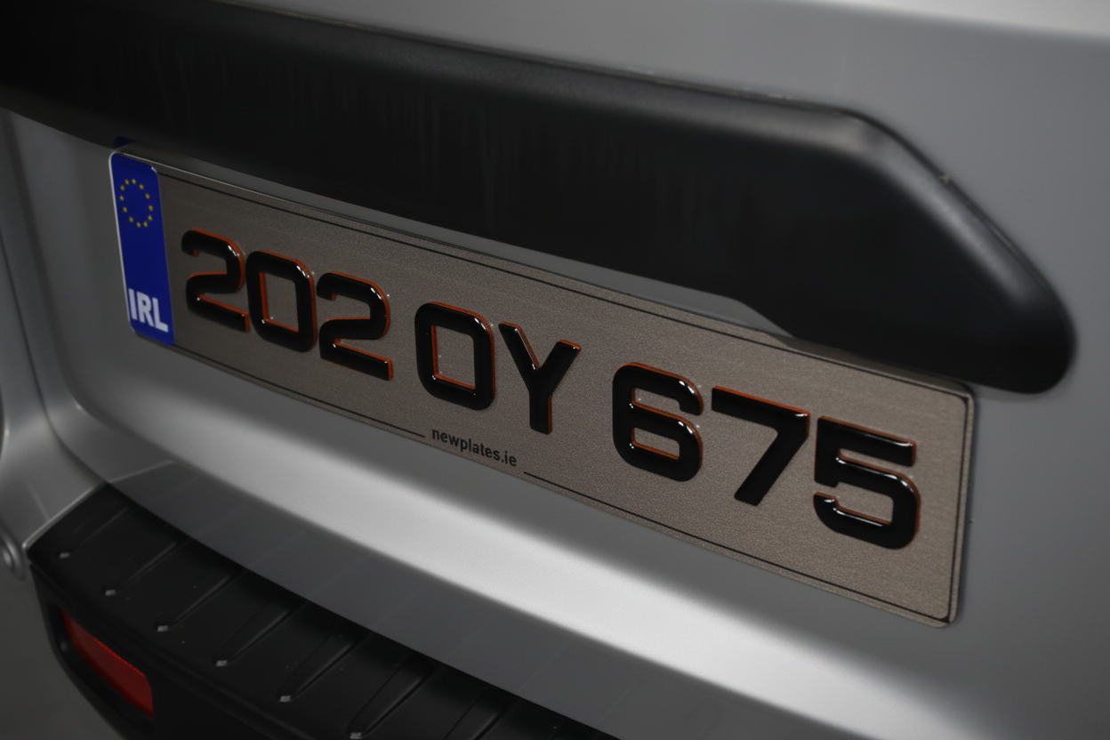 50mm 4D Carbon Number Plates – Van Upgraded Lighting
