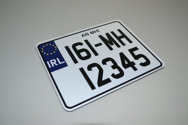 Road legal motorbike number plate Ireland – NCT compliant

