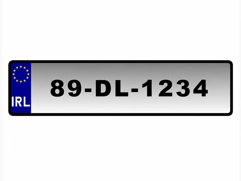 Donegal style number plate Ireland – custom design