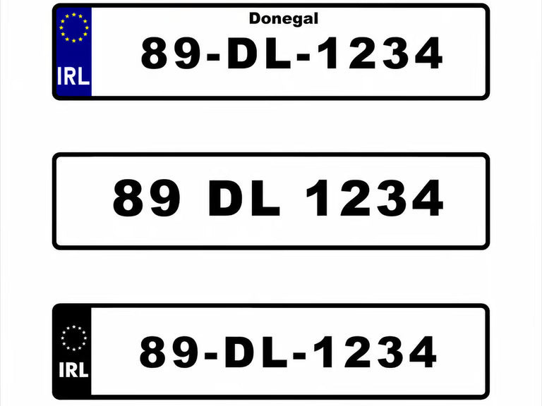 Donegal style number plate Ireland – Personalised