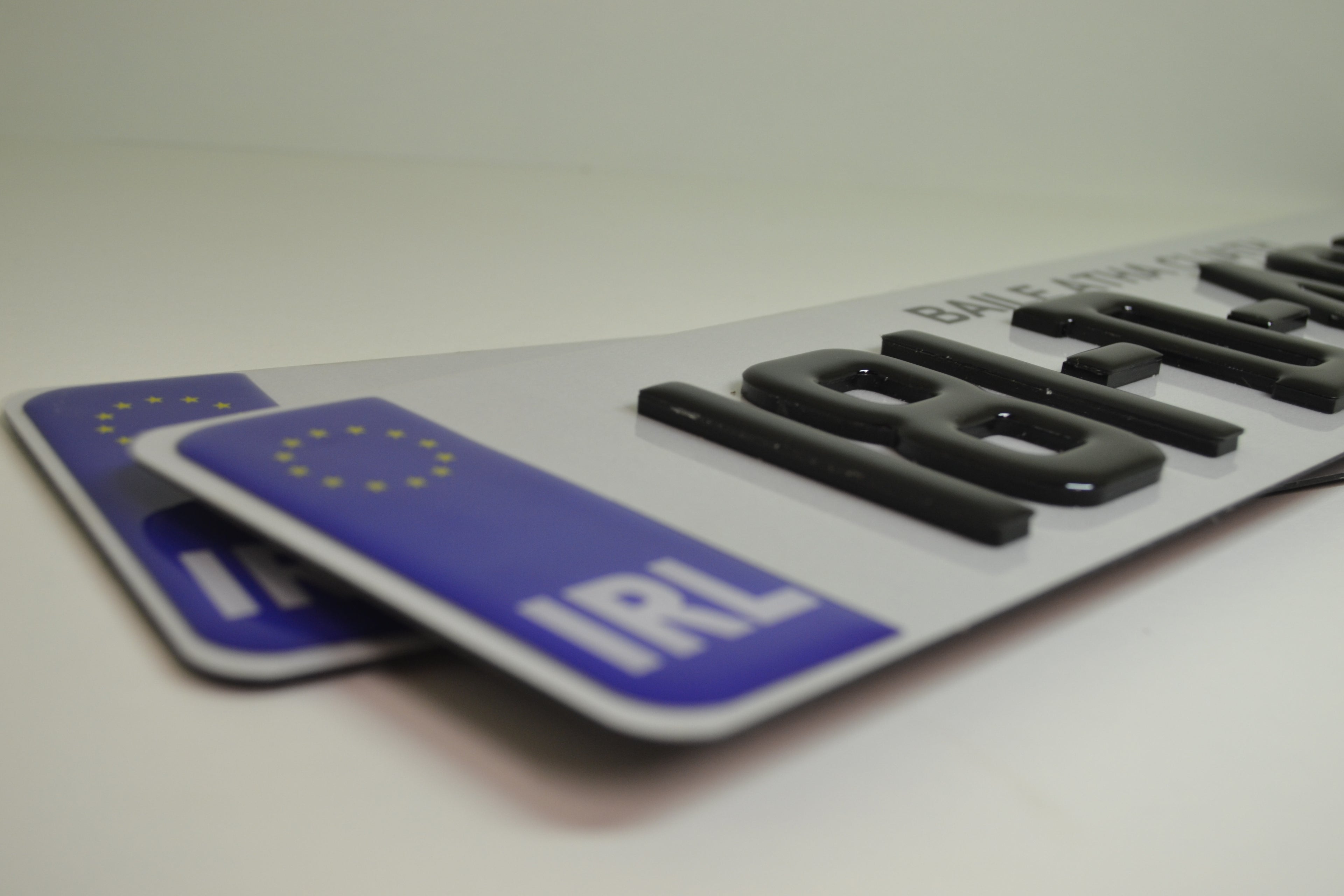 4D gel number plate Ireland – style variant