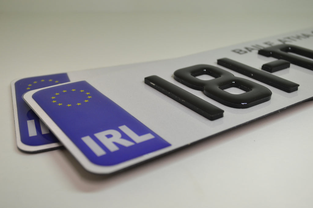 4D gel number plate Ireland – style variant