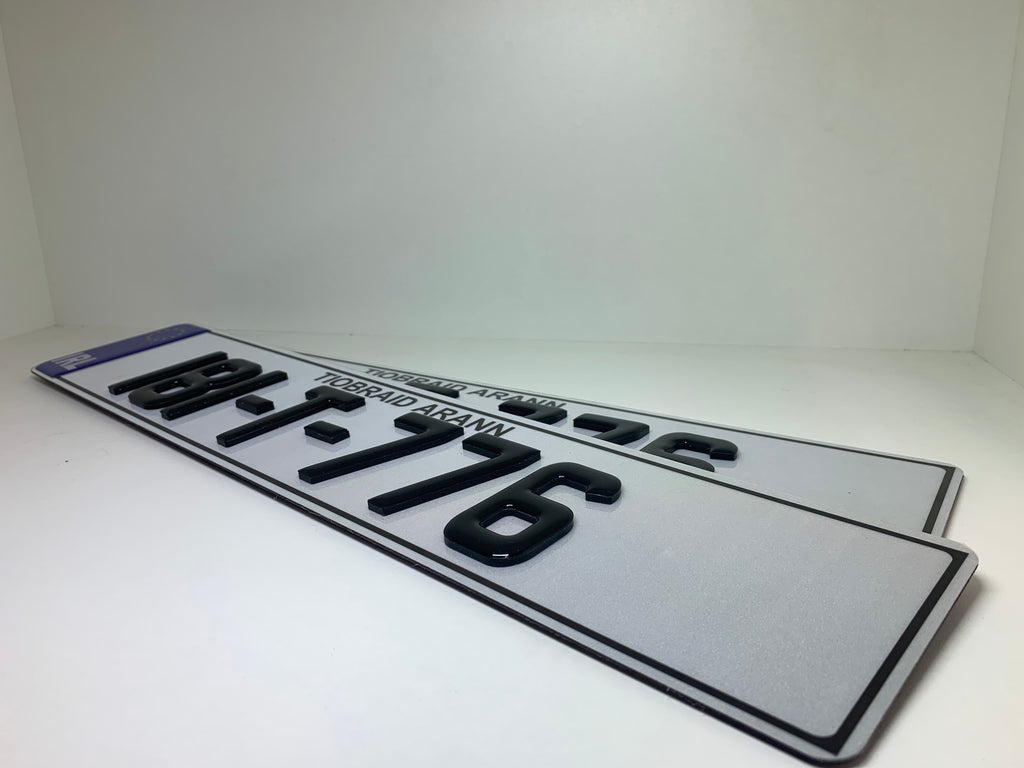 4D gel number plate Ireland – style variant