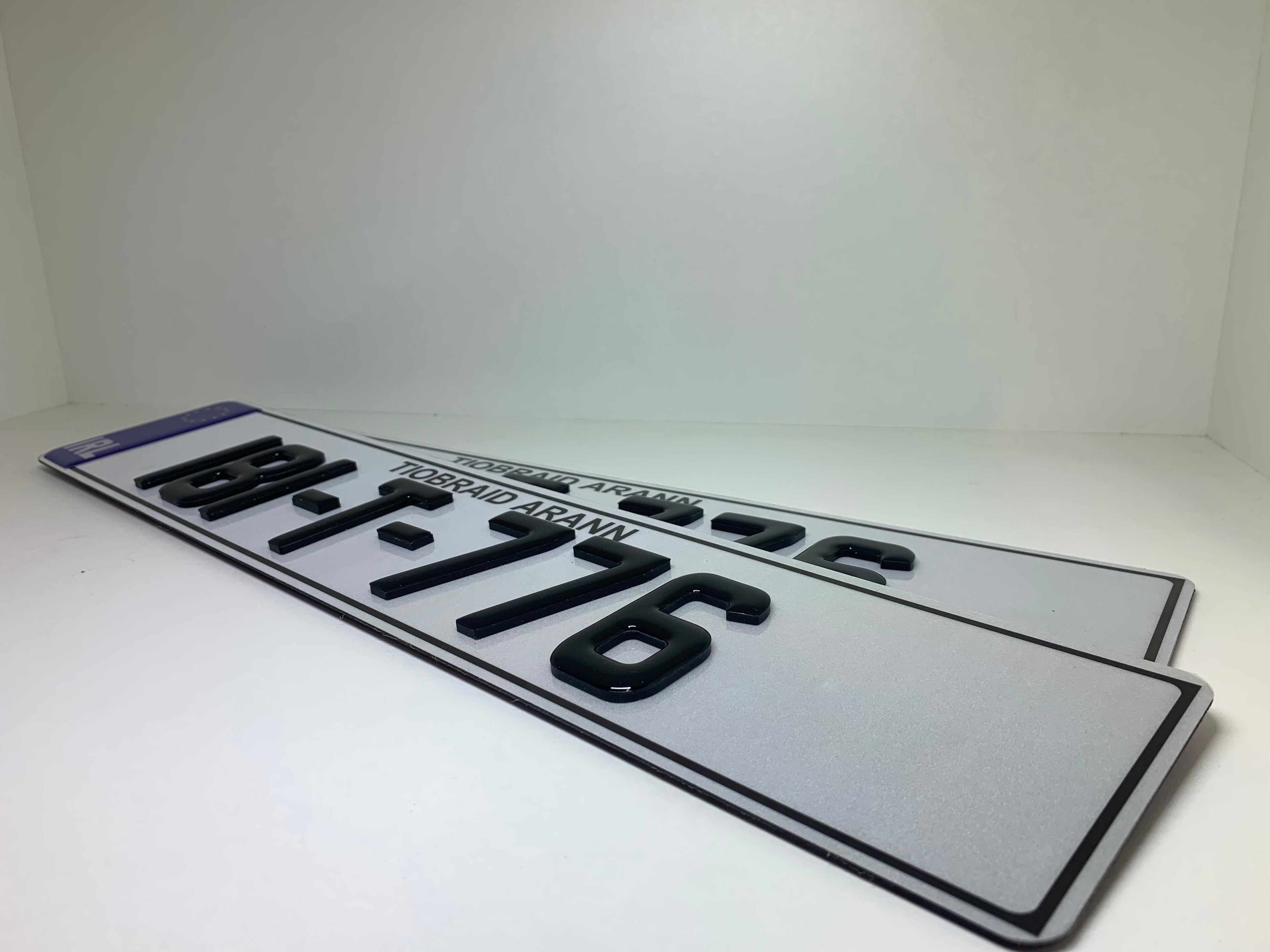 4D gel number plate Ireland – style variant