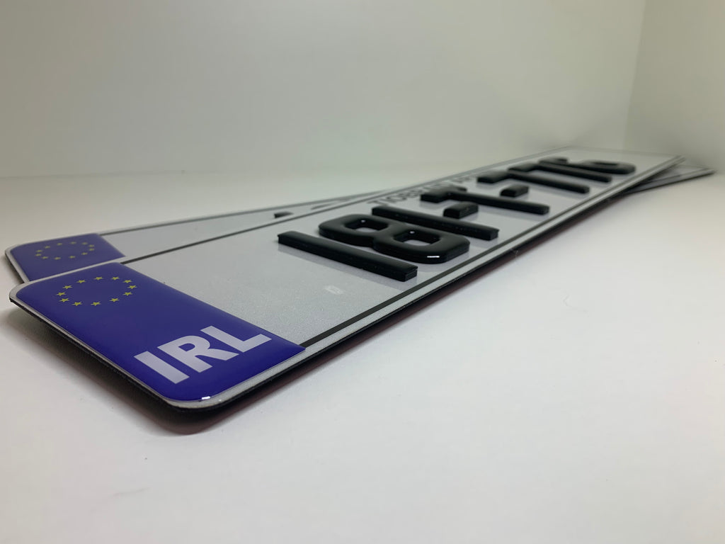 4D gel number plate Ireland – style variant