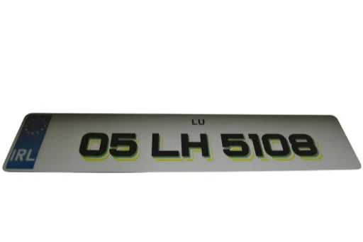 Flag number plate Ireland – Irish variant