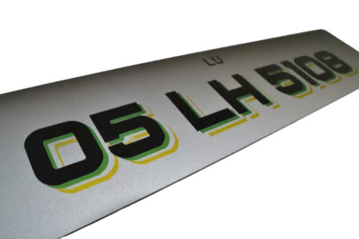 Flag number plate Ireland – Irish variant