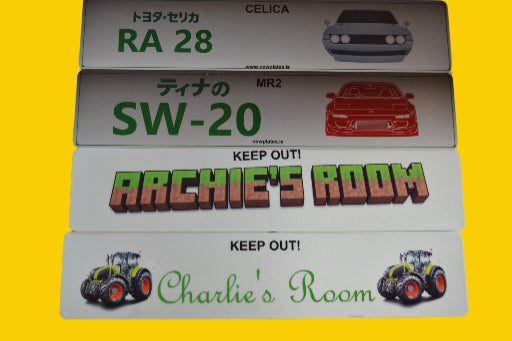 Personalised custom number plate Ireland – design your own