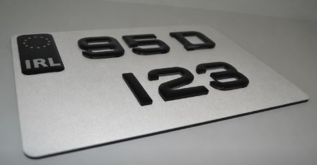 Square Japanese 4D number plate Ireland – import style