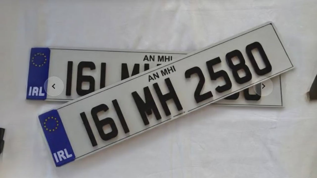 Fully road legal 4D Number Plate