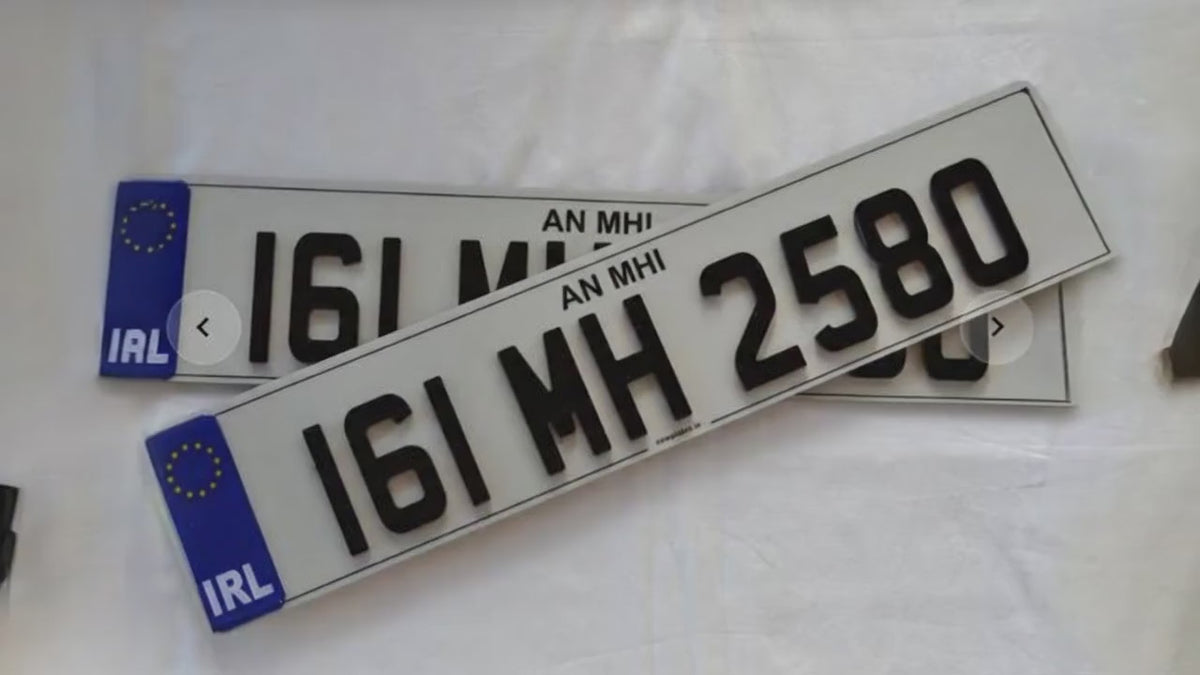 Fully road legal 4D Number Plate