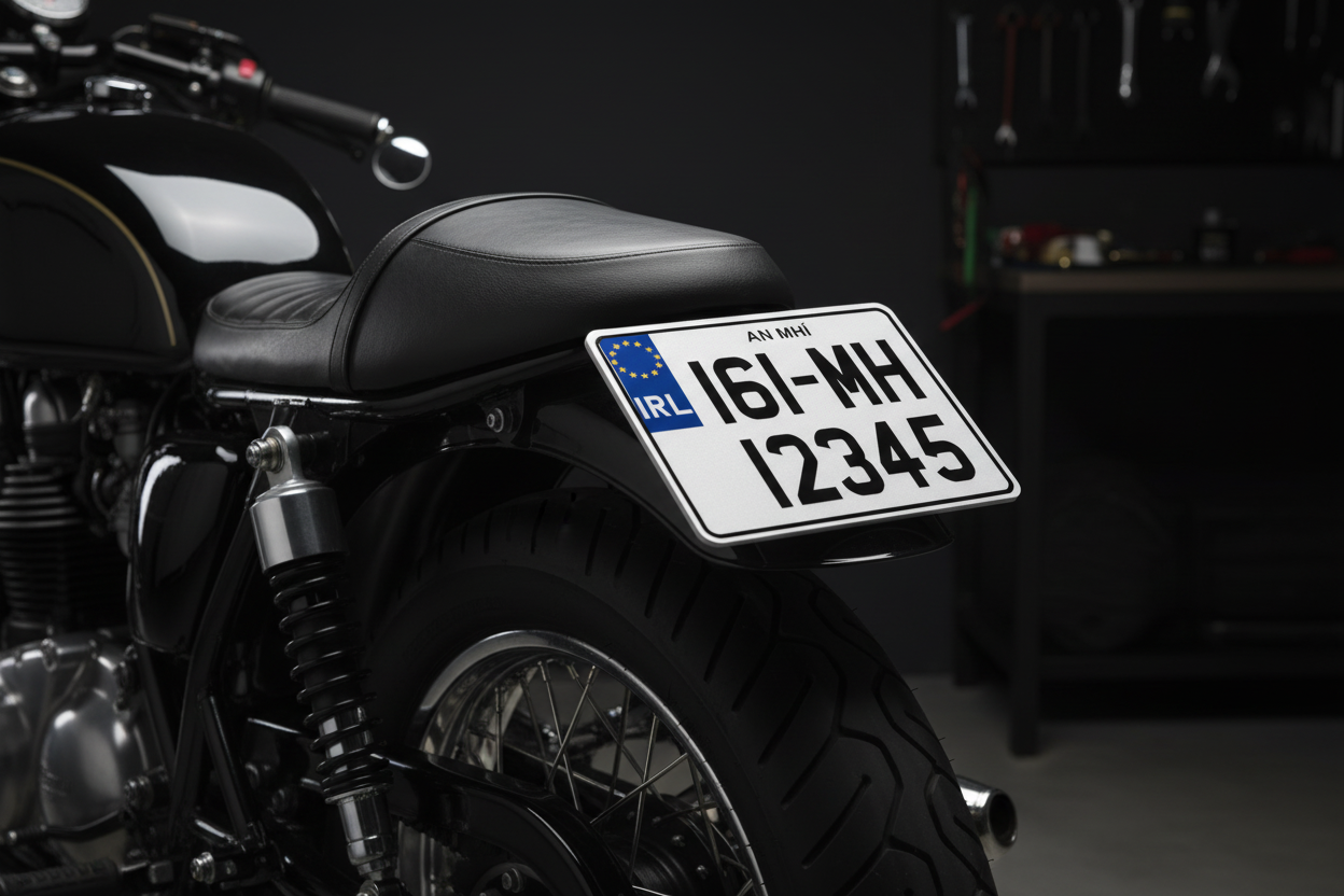 Road Legal Motorbike Number Plate – Studio