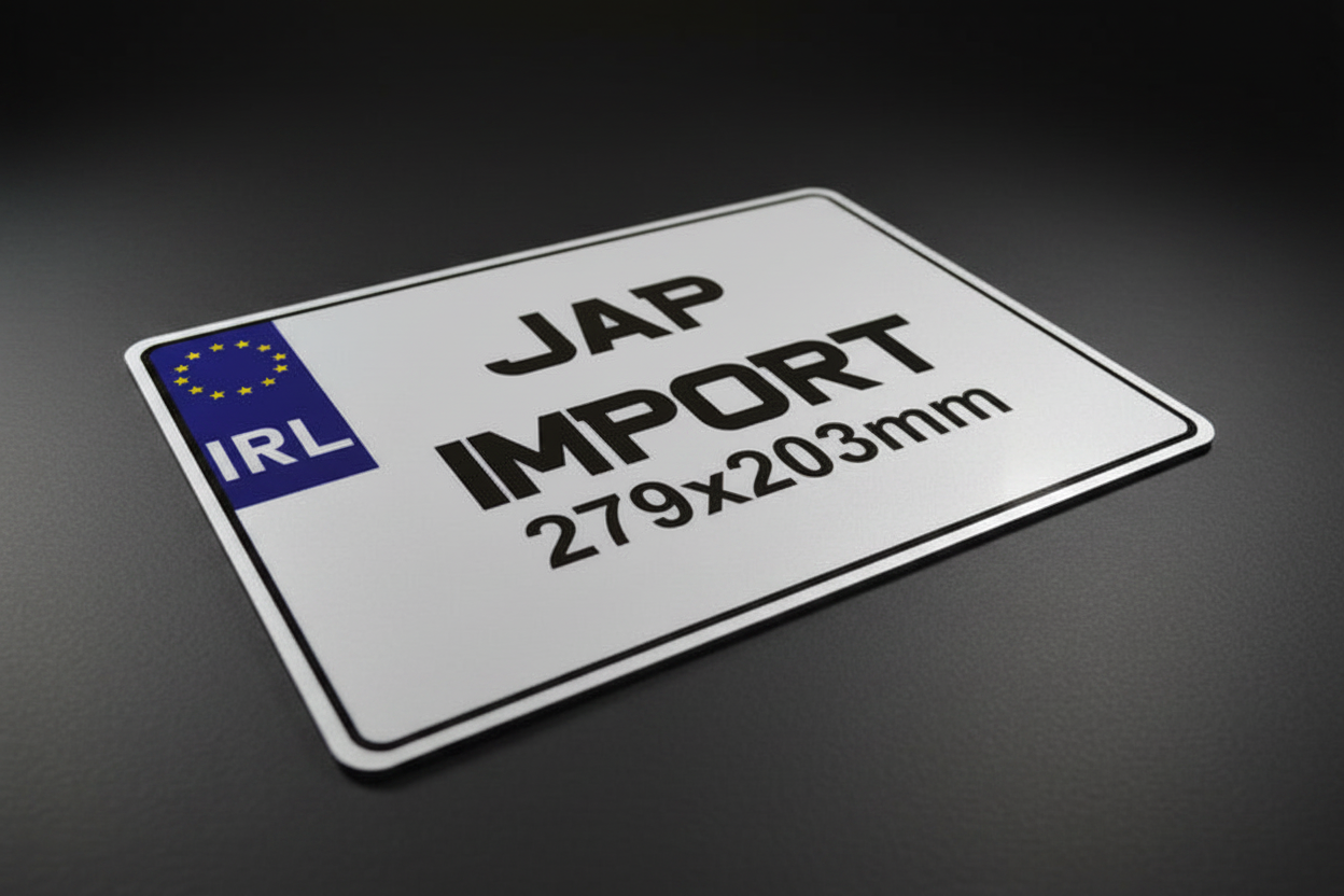 Road Legal Square Japanese Import Plate – Studio