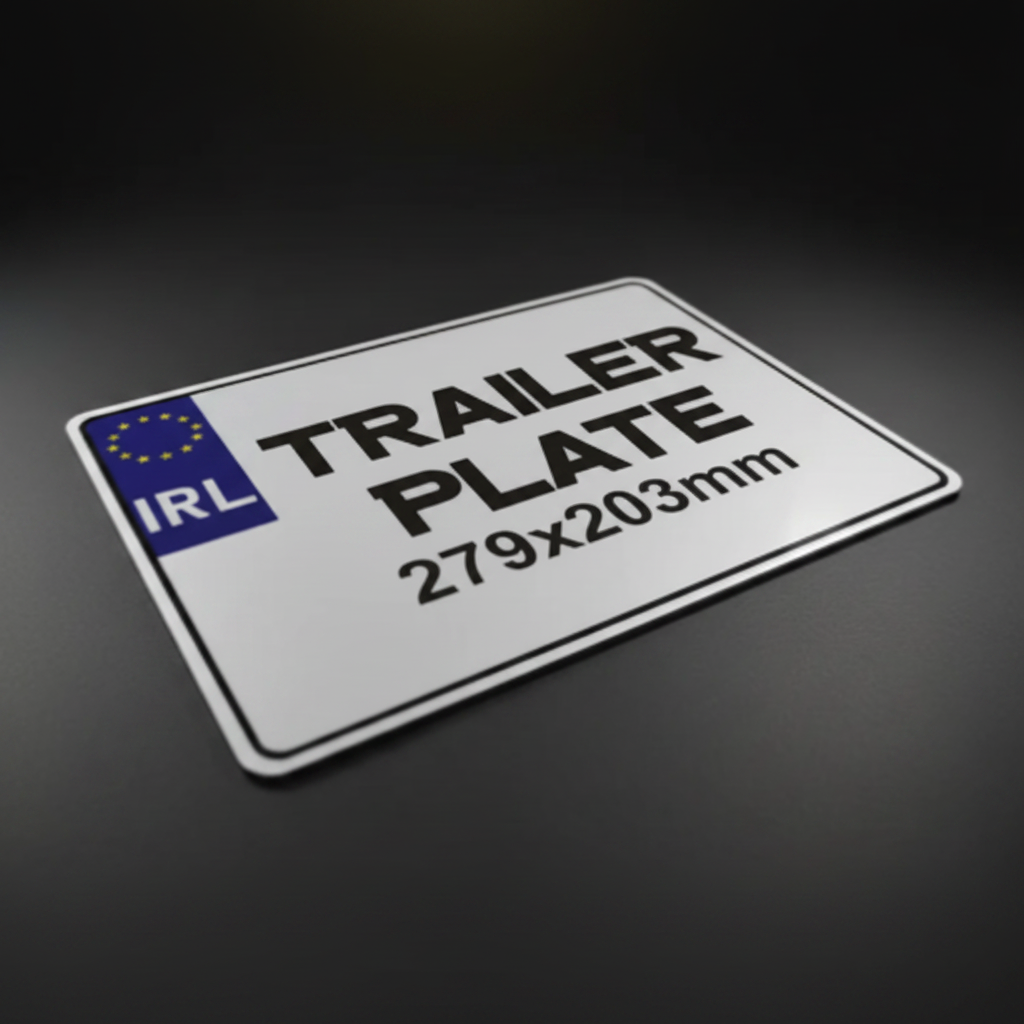 Square plate - Trailer Plate